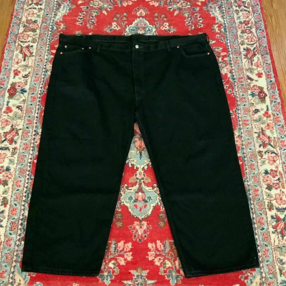 NWOT Levi’s 550 Black Denim Mens Jeans Size BIG & TALL Size 60/30
